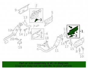Exhaust manifold right Porsche Panamera 10-16 4.8