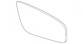 Mirror element left Infiniti JX35 QX60 16-20 scratch, break