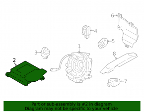 Module srs airbag computer airbags Subaru XV Crosstrek 18-23