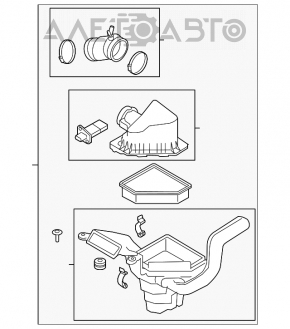 Ford Focus usa 08-11 air filter housing top cover