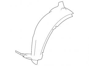 Front right fender liner, front part, Mercedes GLK-class X204 13-15