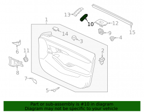 Front left window lift control Mazda 3 19-