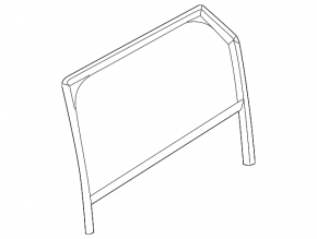 Land Rover Range Rover Velar 18-23 rear right door glass seal