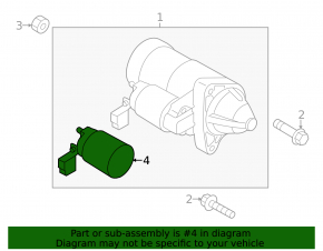 Mazda 3 19-24 2.5 starter solenoid