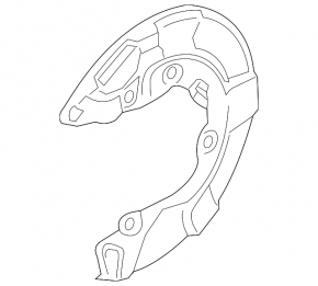 Brake Disc Cover Rear Left BMW X5 G05 19-23 M Performance
