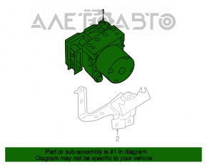 ABS ABS Nissan Rogue 14-16 FWD