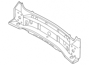 Audi Q7 4L 10-15 rear panel, 2 parts, on the body, white