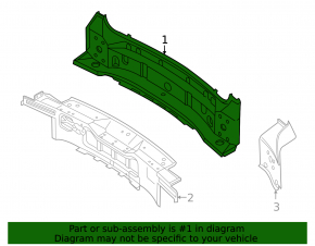 Audi Q7 4L 10-15 rear panel, 2 parts, on the body, white