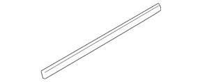 Glass seal rear right BMW X3 F25 11-17 inner