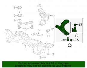 Lower control arm front left Honda HR-V 16-22