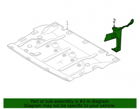 Right underbody protection mount BMW i4 22-26