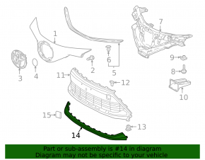 Front Bumper Lip for Toyota C-HR 20-23 Turkey Built