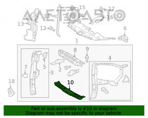 Toyota Highlander 14-19 Hood Lock Plate