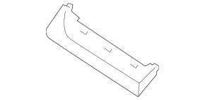 Subaru Outback 15-19 left dashboard trim, gray, scratches