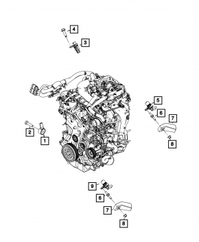 Jeep Grand Cherokee WL 22-26 PHEV Crankshaft Position Sensor