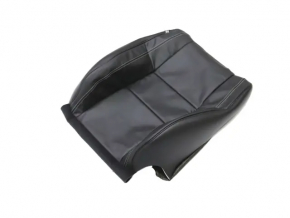 Upper passenger seat trim for a Jeep Grand Cherokee WK2 16-17, black leather, heated, dents, scratches, needs cleaning