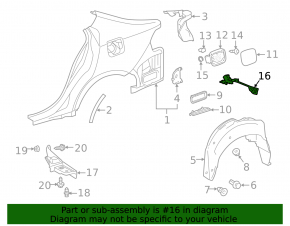 Lexus IS 14-20 Fuel Door Lock