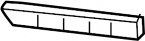 Rear bumper mount lower right Infiniti Q50 14-20