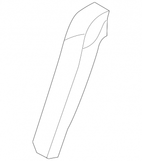Side trim rear seats left Kia Optima 11-15 USA rag gray, rusty fasteners, for dry cleaning