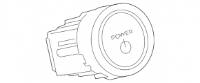 Power button Toyota Prius V 12-17 type 2