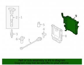 Bracket for ECU unit Audi A4 B9 17-