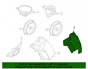 Subwoofer plug Hyundai Santa FE 19-20