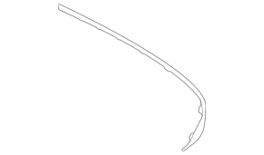 Left rear bumper molding for Mercedes GLE 53/63 21-26, upper, AMG pack, night pack