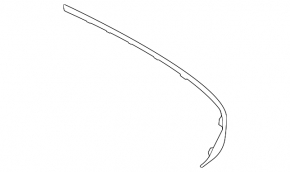 Left rear bumper molding for Mercedes GLE 53/63 21-26, upper, AMG pack, night pack