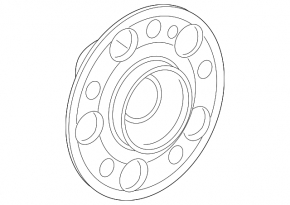 Rear left hub Mercedes C-class W206 300 22-25