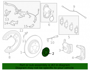 Rear left hub Mercedes C-class W206 300 22-25