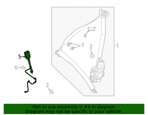 Mercedes X247 GLB 20-26 black driver's seat belt latch with wire