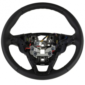 Naked steering wheel Ford Fusion mk5 17-20 leather black with heating