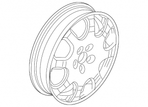 Wheel disk R20x8.5 Ford Explorer 11-19 type 2 curb