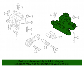 Engine mount right Ford Explorer 11-19
