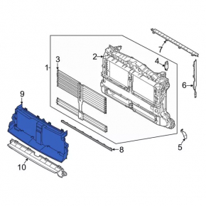 Upper Radiator Duct Ford Bronco Sport 21-25 1.5T Without Radar