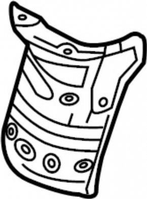 Exhaust manifold lower protection Infiniti QX30 17-19