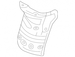 Exhaust manifold lower protection Infiniti QX30 17-19