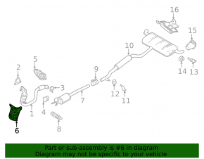 Exhaust manifold lower protection Infiniti QX30 17-19