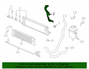 Inverter Radiator Bracket Upper Left Honda CRV 20-22 Hybrid Metal