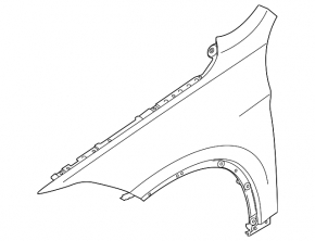 Front left wing BMW X1 F48 16-22