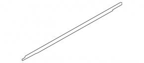 Molding door-glass central front right Audi A6 C8 19- black gloss