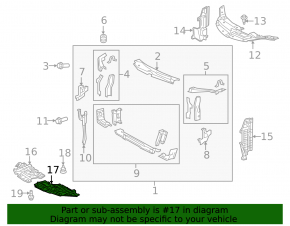 Engine Guard Left Toyota Camry v55 15-17 USA