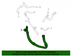 Lower cooling pipe Audi A3 22-26