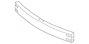 Front bumper reinforcement Nissan Maxima A36 16-18 prerest under radar