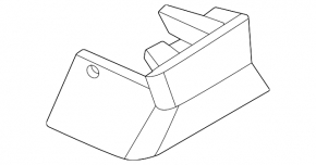 Front left fender triangle plug Nissan Murano 25-26 Platinum