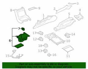 Cup holders Subaru Forester 19- SK black