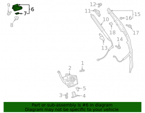 Left tailgate hinge Toyota Rav4 19-