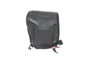 Right rear seat back for Jeep Compass 22-25, leather + black cloth, black stitching