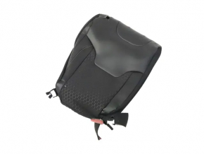 Right rear seat back for Jeep Compass 22-25, leather + black cloth, black stitching