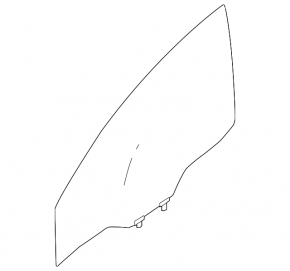 Front right door glass Nissan Sentra 13-19